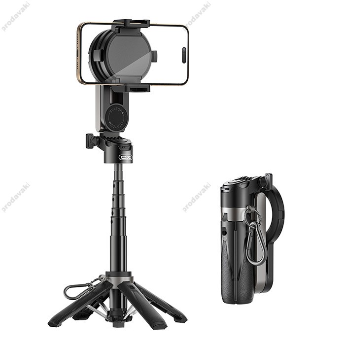 Монопод-трипод XO SS24 LW 4in1 Multi-function Magnetic Mini Selfie Stick 0.47m Black